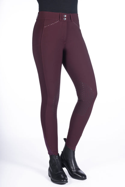 Pantalones Silicone Full Seat pantalón de equitación HKM Women's Silicone Knee Patch pantalón de equitación Helene para equitación