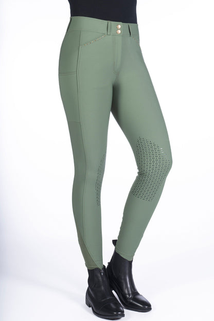 Pantalones Silicone Full Seat pantalón de equitación HKM Women's Silicone Knee Patch pantalón de equitación Helene para equitación - vista 2