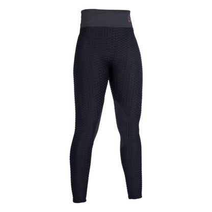 Pantalones Leggings de montar -Edinburgh Shape- rod. silicona HKM para equitación
