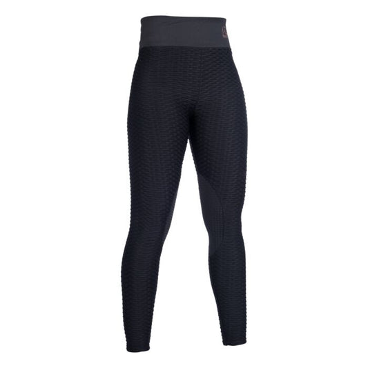 Pantalones Leggings de montar -Edinburgh Shape- rod. silicona HKM para equitación