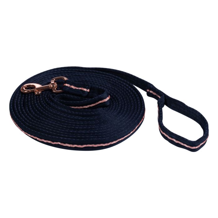 Ramal largo -Rosegold Glamour- Style HKM - azul marino/rosa-oro