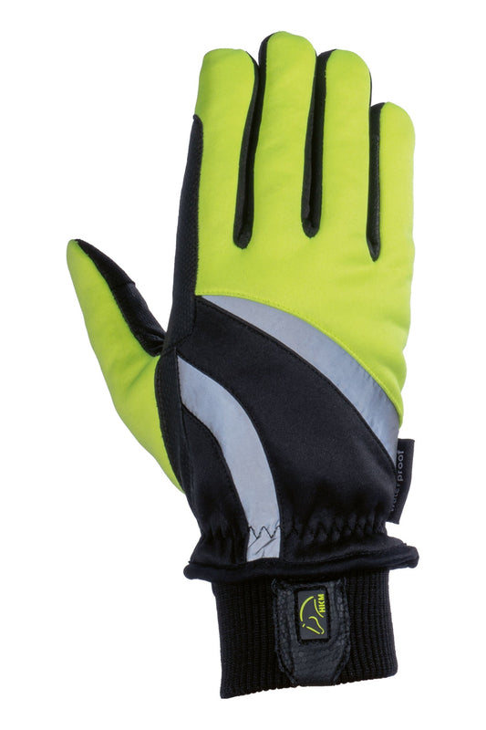 Riding guantes HKM Riding guantes Reflective para equitación