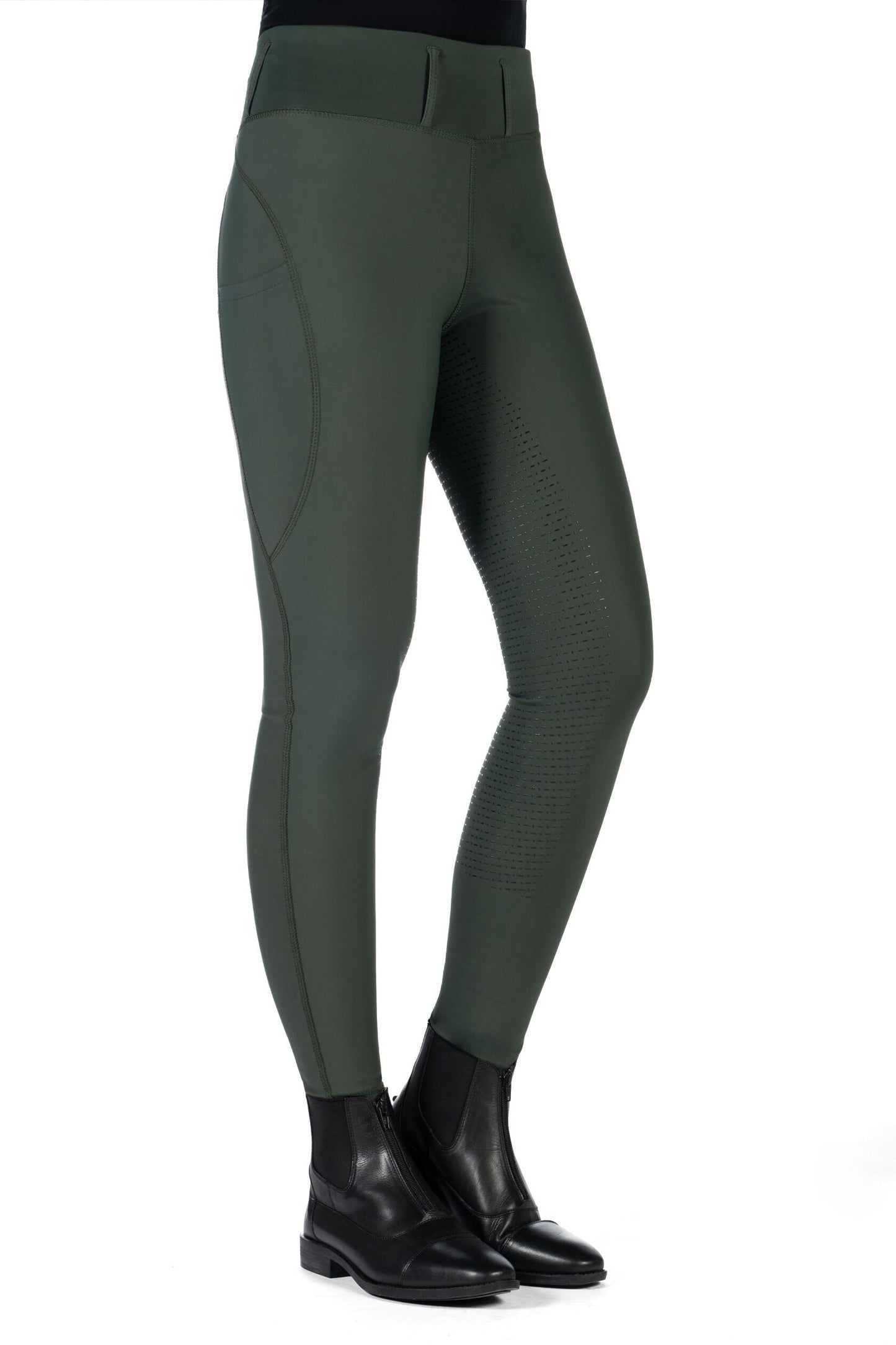 Leggings de montar -Jil High Waist- c. f. silicona - Junior - HKM