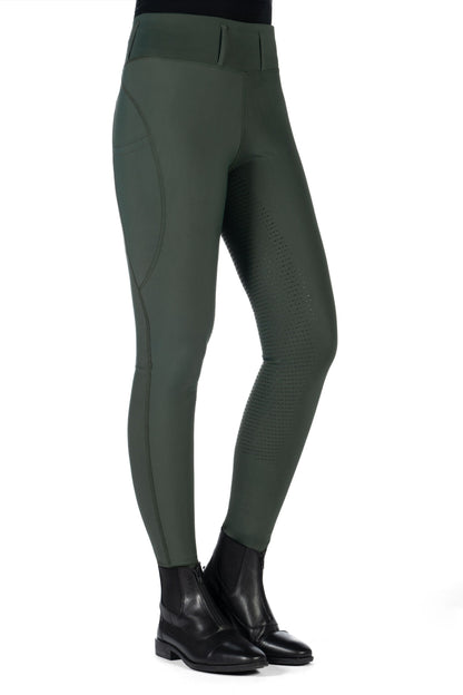 Leggings de montar -Jil High Waist- c. f. silicona - Junior - HKM