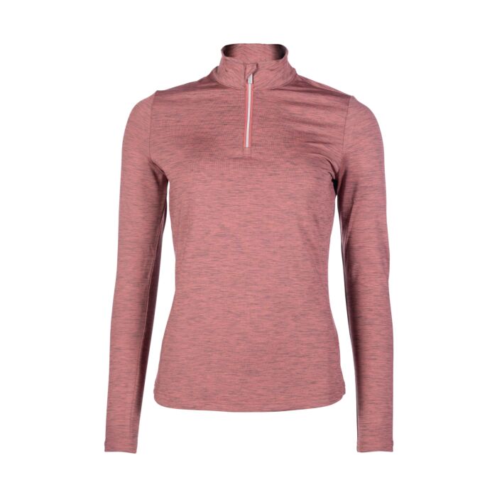 Camiseta funcional -Rosewood Melange- HKM rojo - imagen de producto HKM