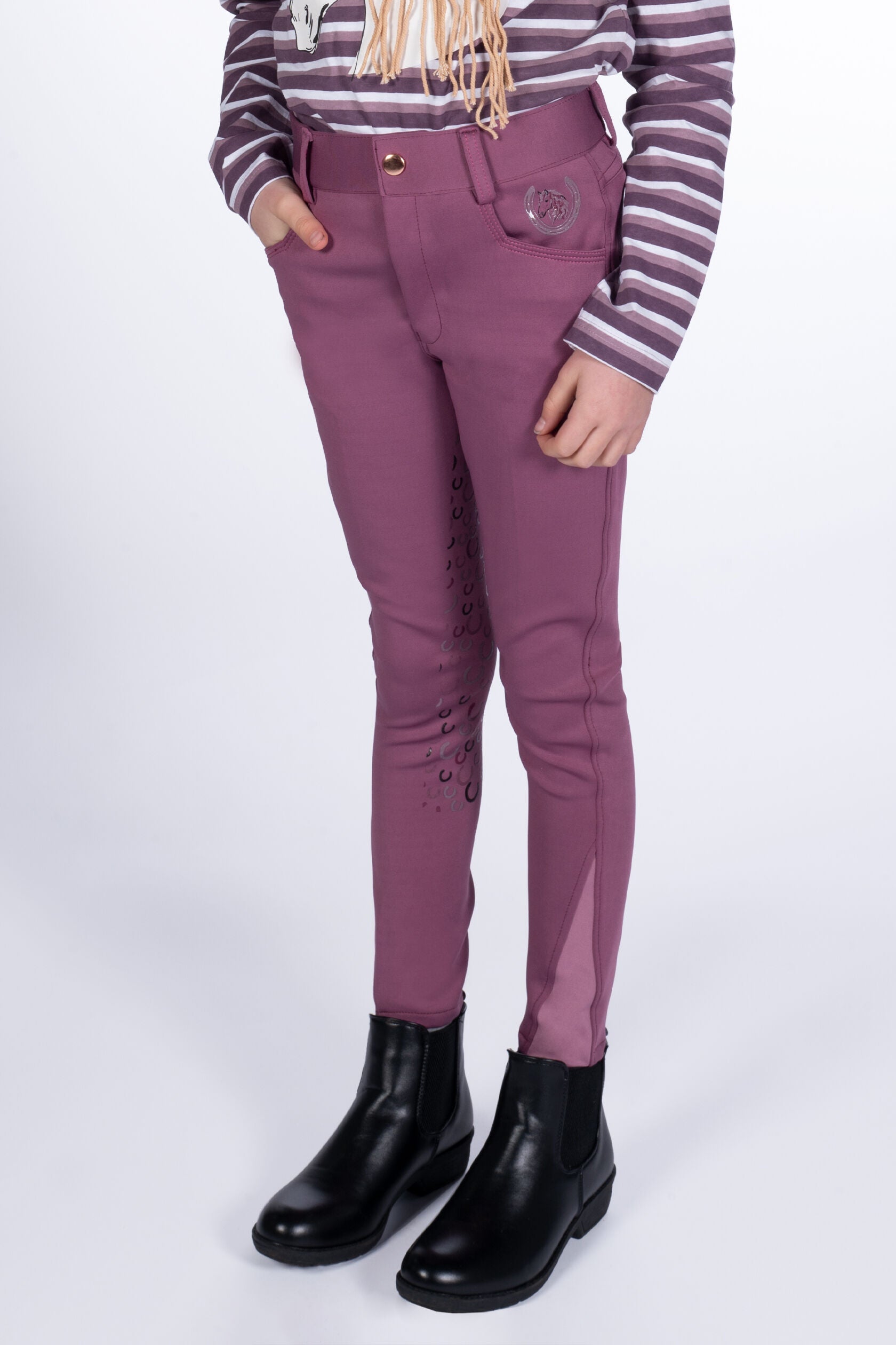 Pantalones Silicone Full Seat pantalón de equitación HKM Riding pantalón de equitación Alva Silicone Full Seat para equitación