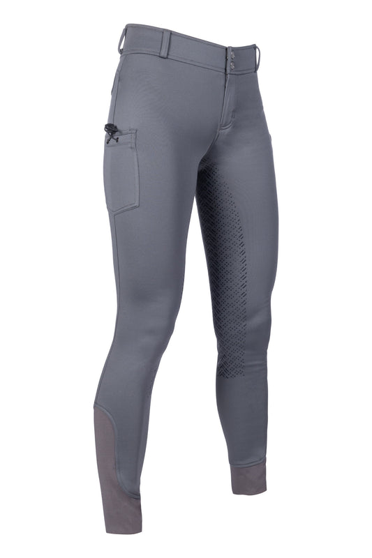 Pantalones de montar -Ruby- c. full silicona - Junior HKM para equitación