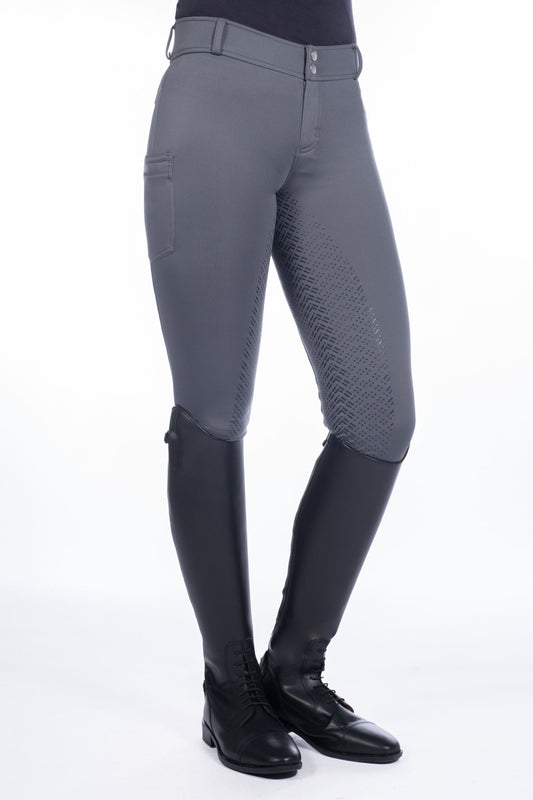 Pantalones de montar -Ruby- c. full silicona - Junior HKM para equitación - vista 2