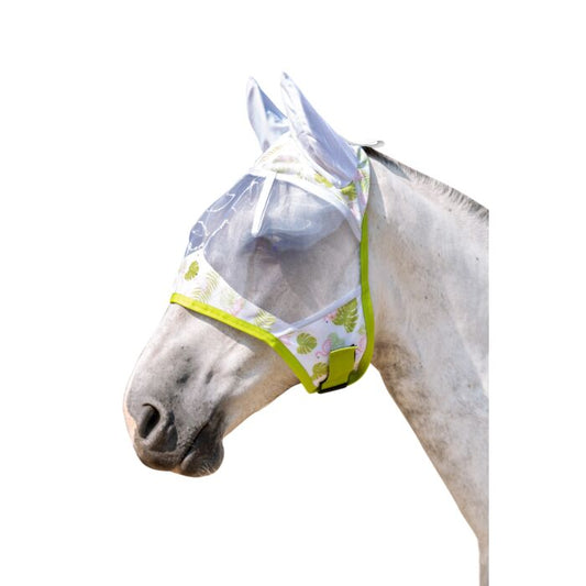 Mantas exteriores Máscara anti moscas -Flamingo- HKM para equitación
