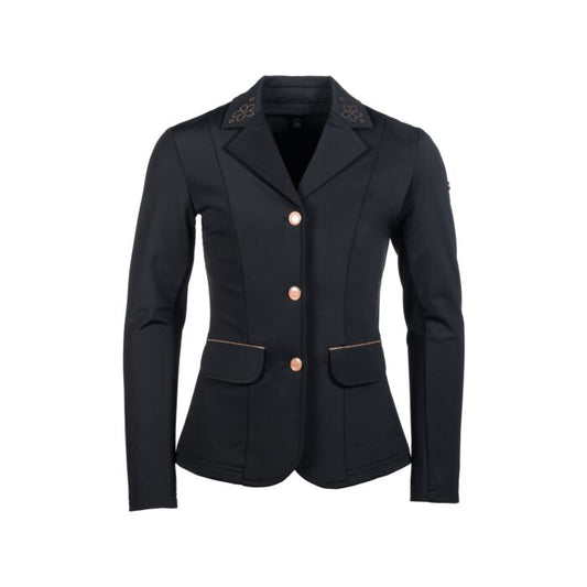 Chaquetas Americana de concurso -Flora Kids - Colores Azul, Negro HKM para equitación - vista 2