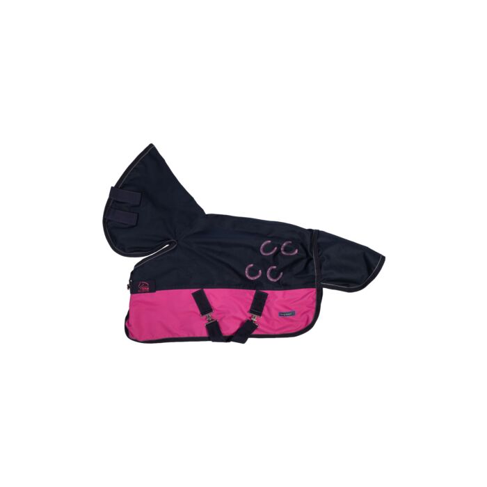 Cubierta para la lluvia -Funny Horses- HKM rosa/azul oscuro