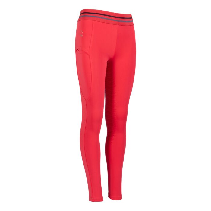 Leggings de montar -Aymee- c. full silicona HKM rosa