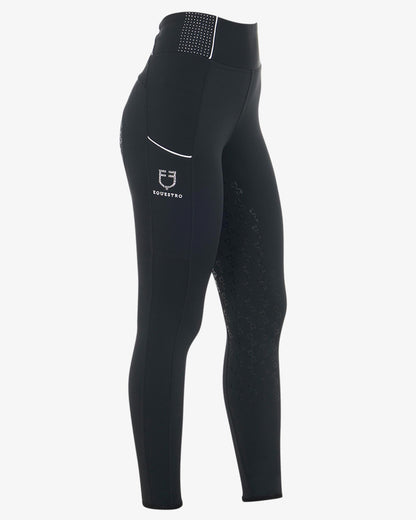Leggings mujer con pedrería Equestro Marino