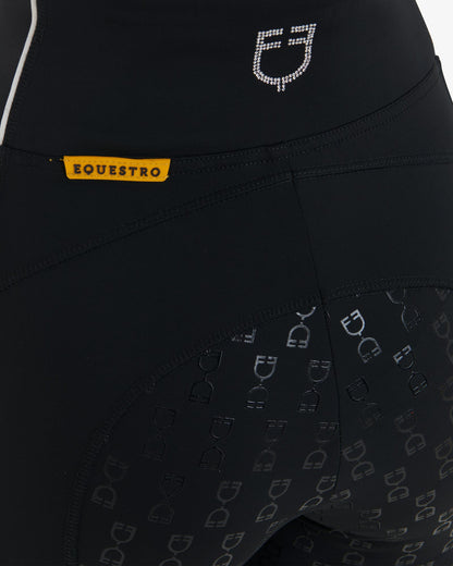 Leggings mujer con pedrería Equestro Marino