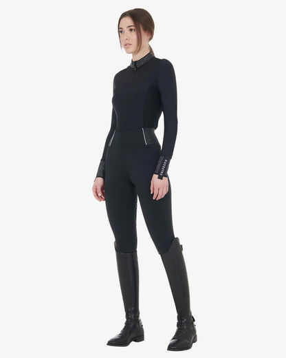 Leggings mujer con pedrería Equestro Marino