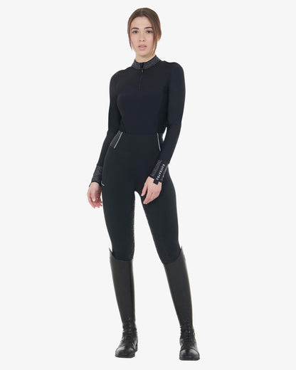 Leggings mujer con pedrería Equestro Marino