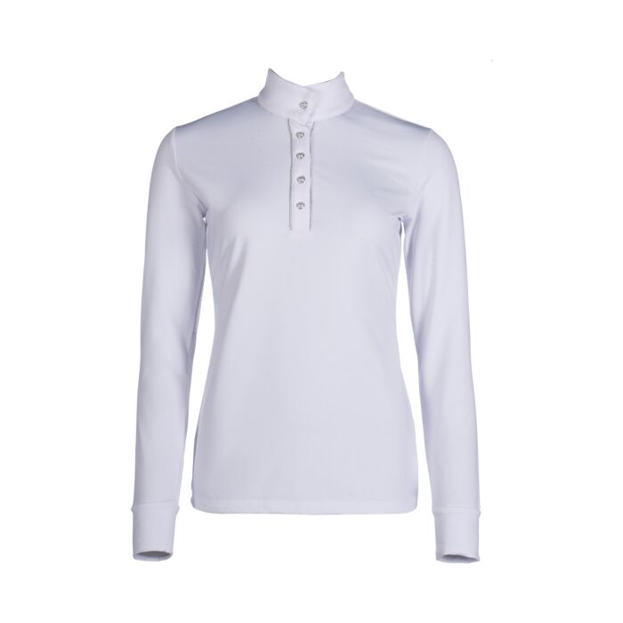 Polo de concurso -Emilia- HKM blanco