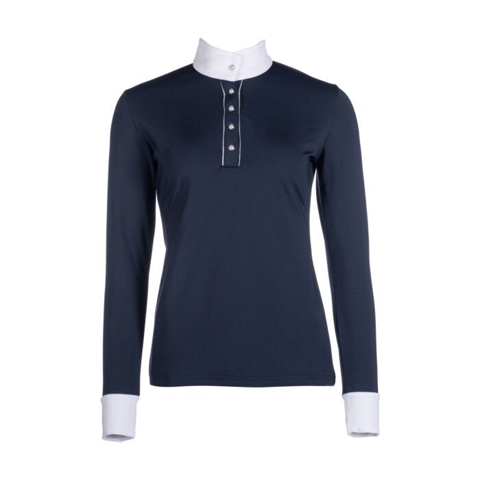 Polo de concurso -Emilia- HKM azul oscuro