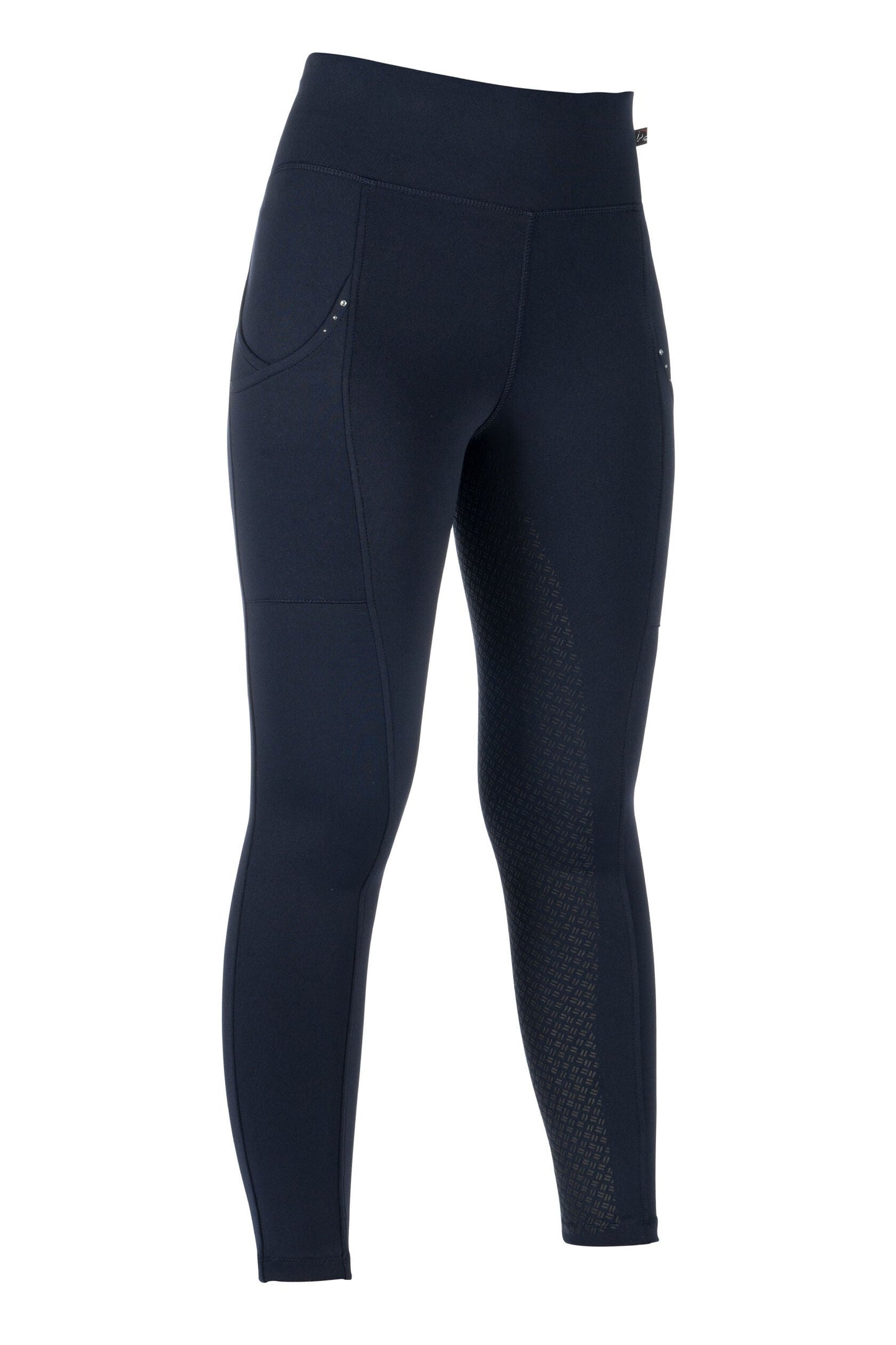 Winter Breeches HKM Style Winter Riding Leggings Cosy II with Full Silicone detalle 2