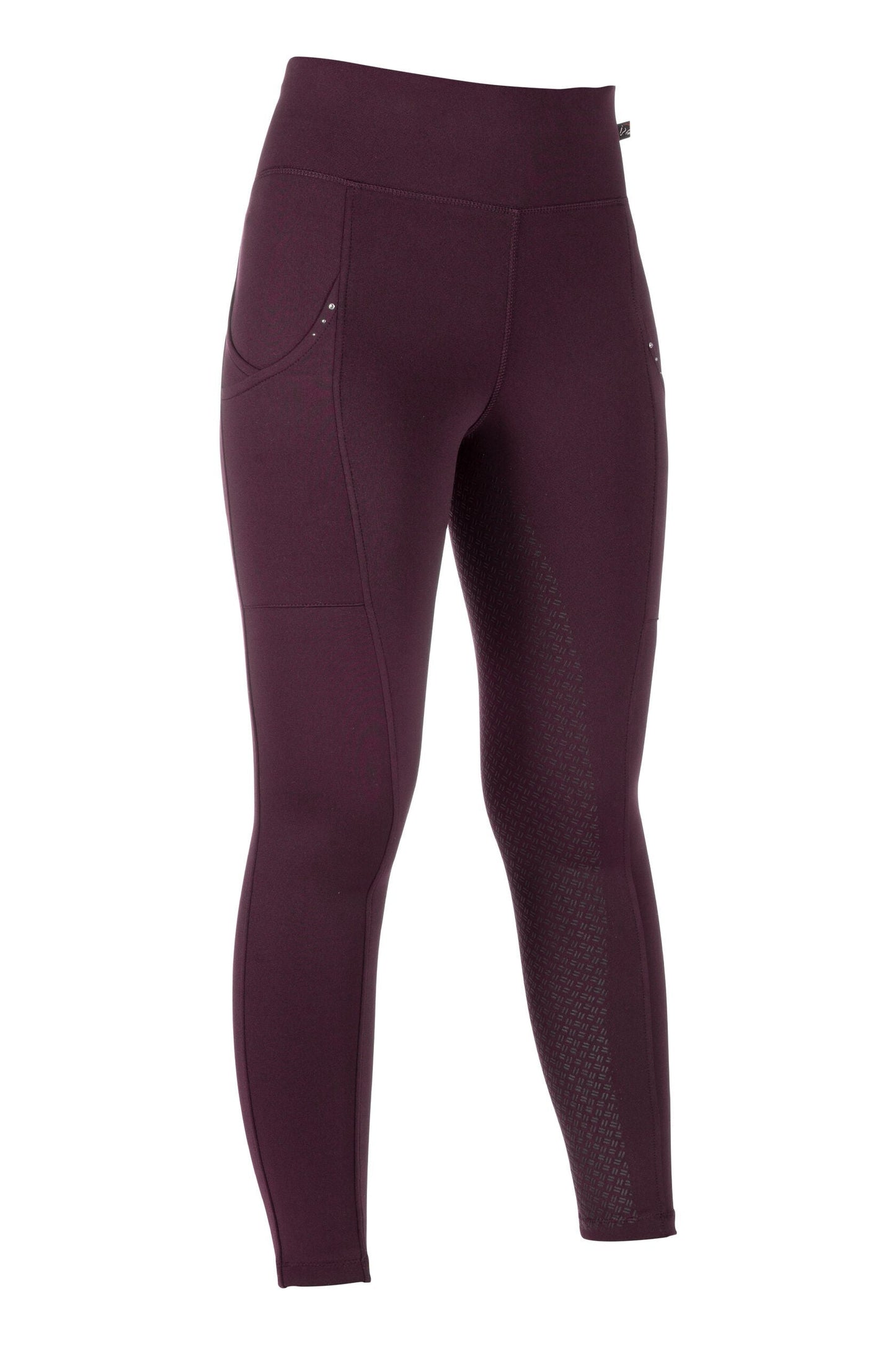 Winter Breeches HKM Style Winter Riding Leggings Cosy II with Full Silicone vista principal