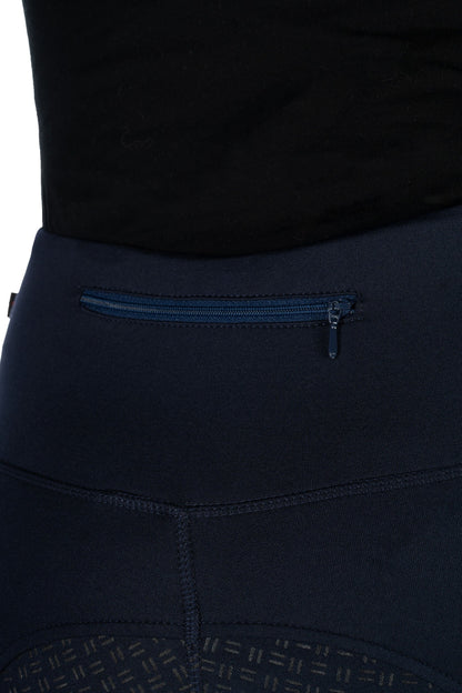 Winter Breeches HKM Style Winter Riding Leggings Cosy II with Full Silicone detalle 5