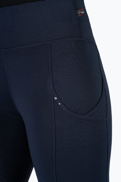 Winter Breeches HKM Style Winter Riding Leggings Cosy II with Full Silicone detalle 9