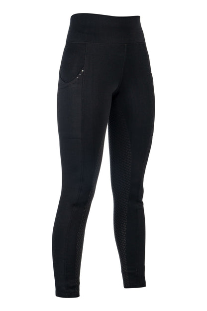 Winter Breeches HKM Style Winter Riding Leggings Cosy II with Full Silicone detalle 4