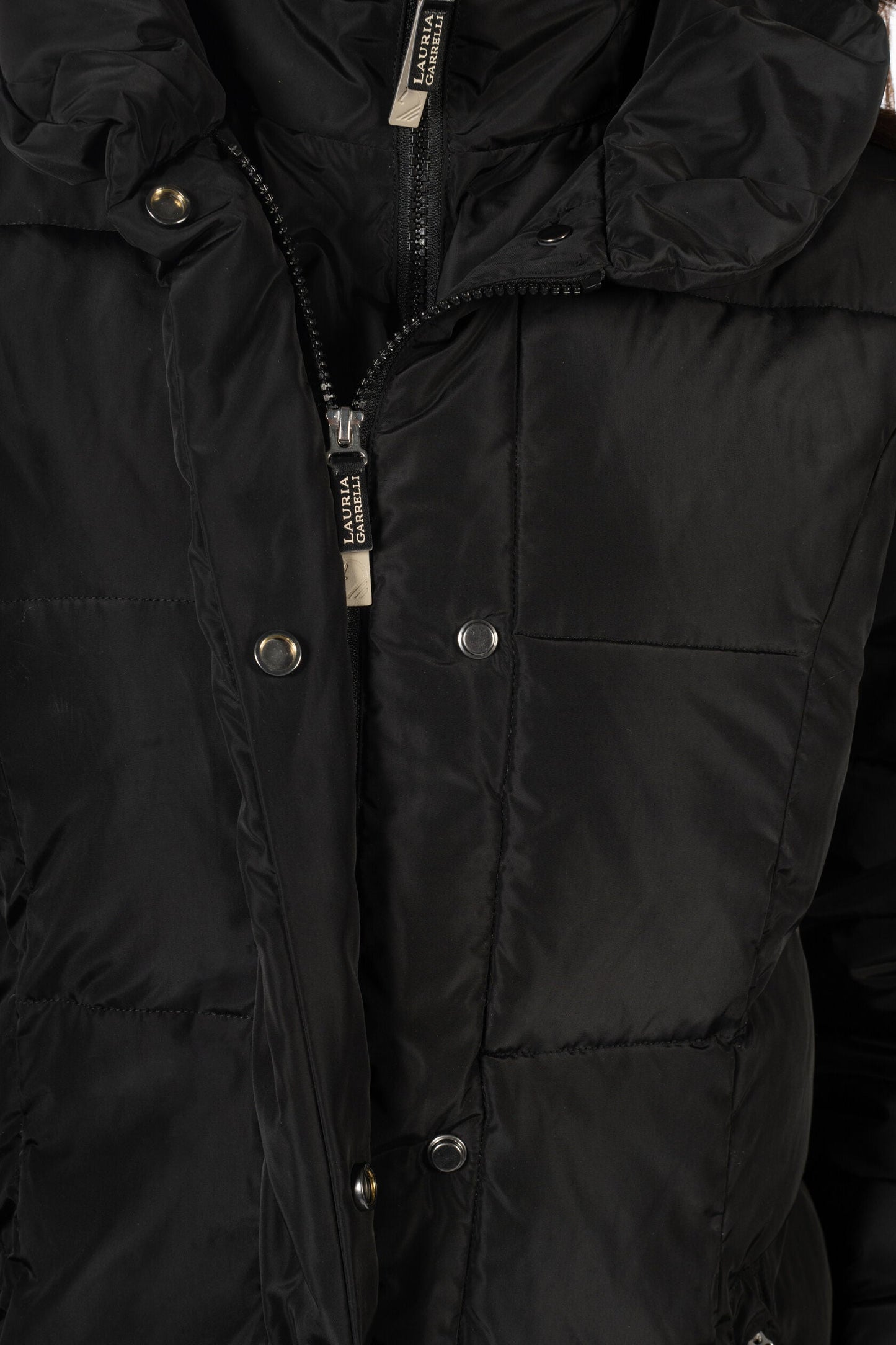 Winter Jackets Lauria Garrelli Quilted Coat Livigno - Dark Brown detalle 4