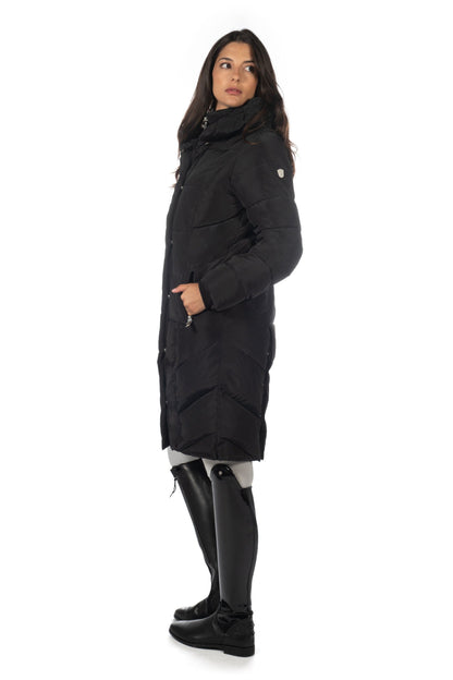 Winter Jackets Lauria Garrelli Quilted Coat Livigno - Dark Brown detalle 7