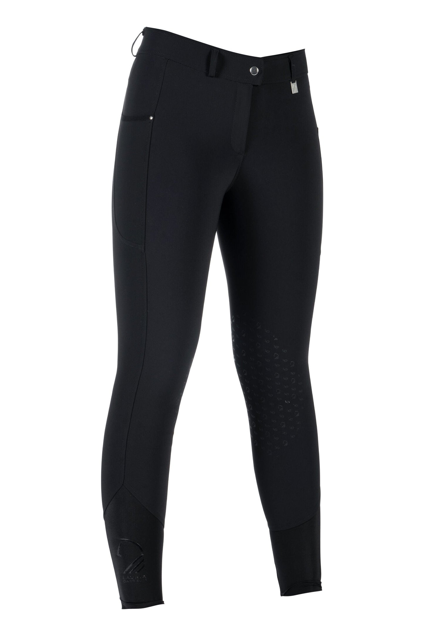 Silicone Knee Patch Breeches Lauria Garrelli Riding Breeches Livigno with detalle 2
