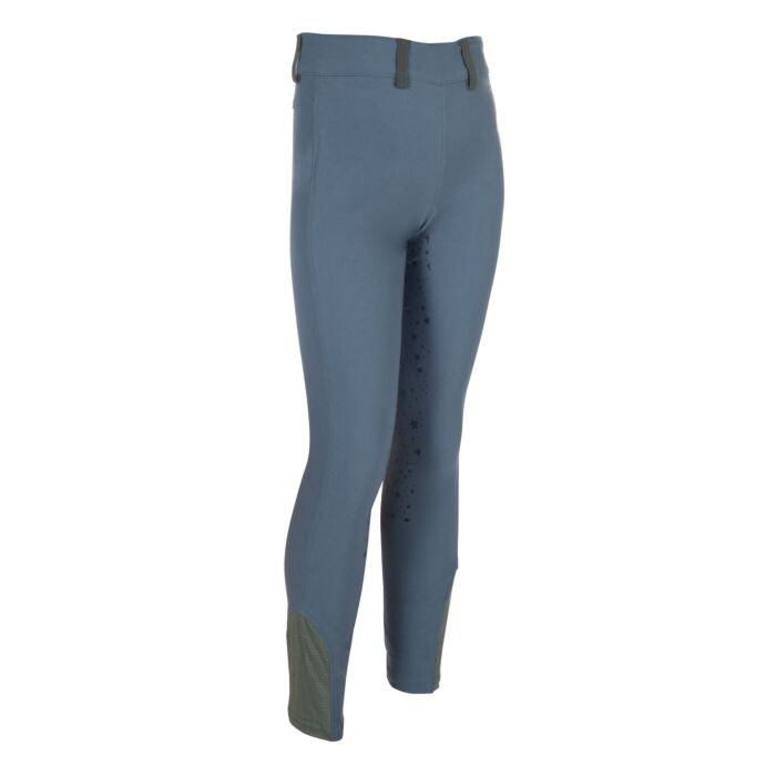 Leggings de montar -Pony Dream II- c. f. silicona HKM azul humo
