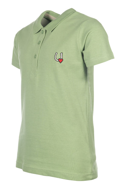 Camiseta técnica HKM infantil Polo Shirt Claire detalle 2