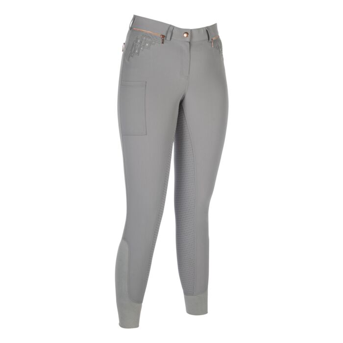 Pantalones de montar -Rosegold Sparkle- Style HKM gris/oro rosa