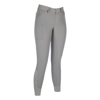 Pantalones de montar -Rosegold Sparkle- Style HKM gris/oro rosa