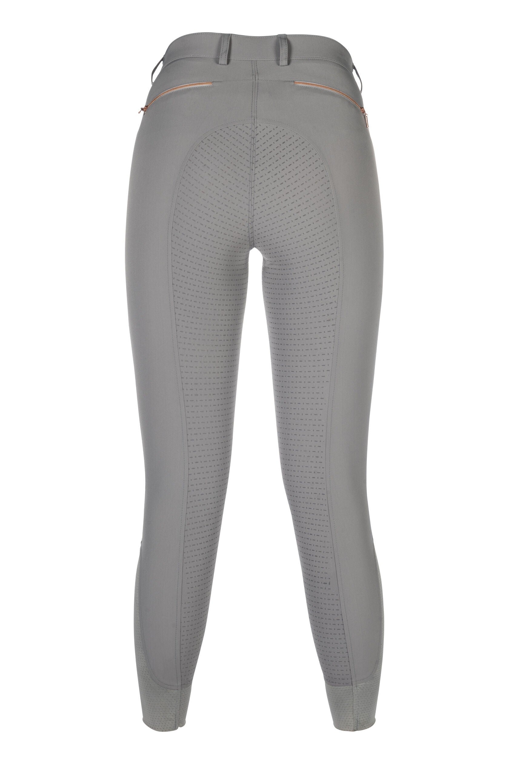 Silicone Full Seat Breeches HKM Riding Breeches Rosegold Sparkle Style Full detalle 3