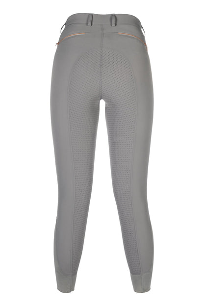 Silicone Full Seat Breeches HKM Riding Breeches Rosegold Sparkle Style Full detalle 3