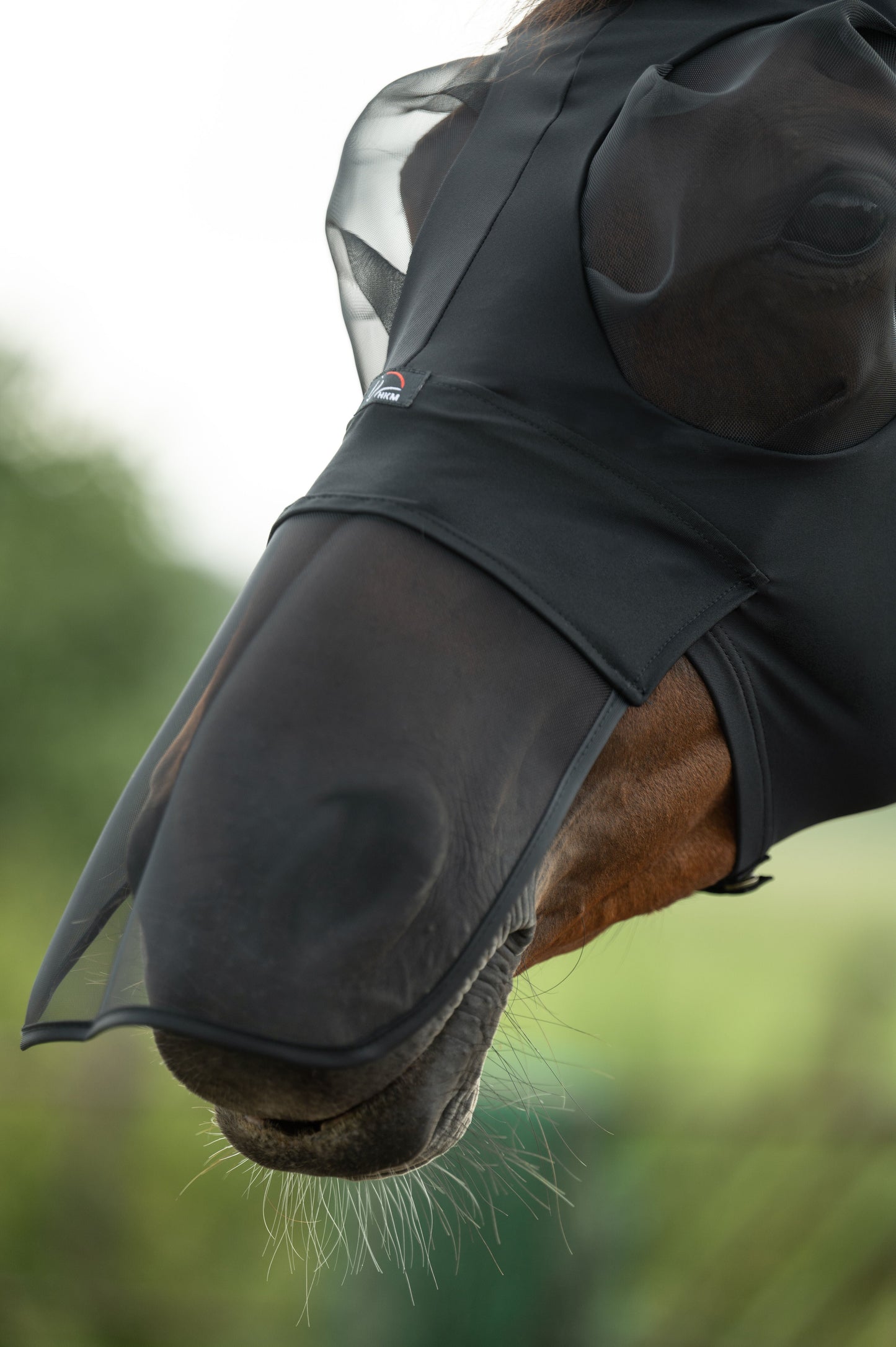 Máscara antimoscas HKM Anti máscara antimoscas Elastic con Nose Protection para equitación - vista 3