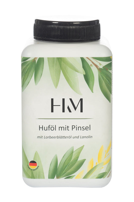 Aceite para cascos en frasco con pincel, 500 ml HKM para equitación