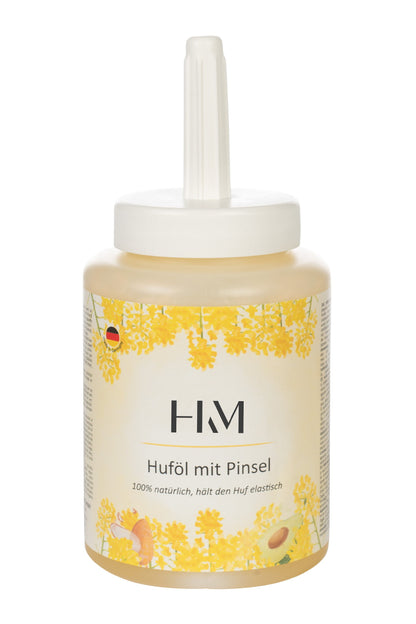 Aceite para cascos en frasco con pincel, 450 ml - HKM
