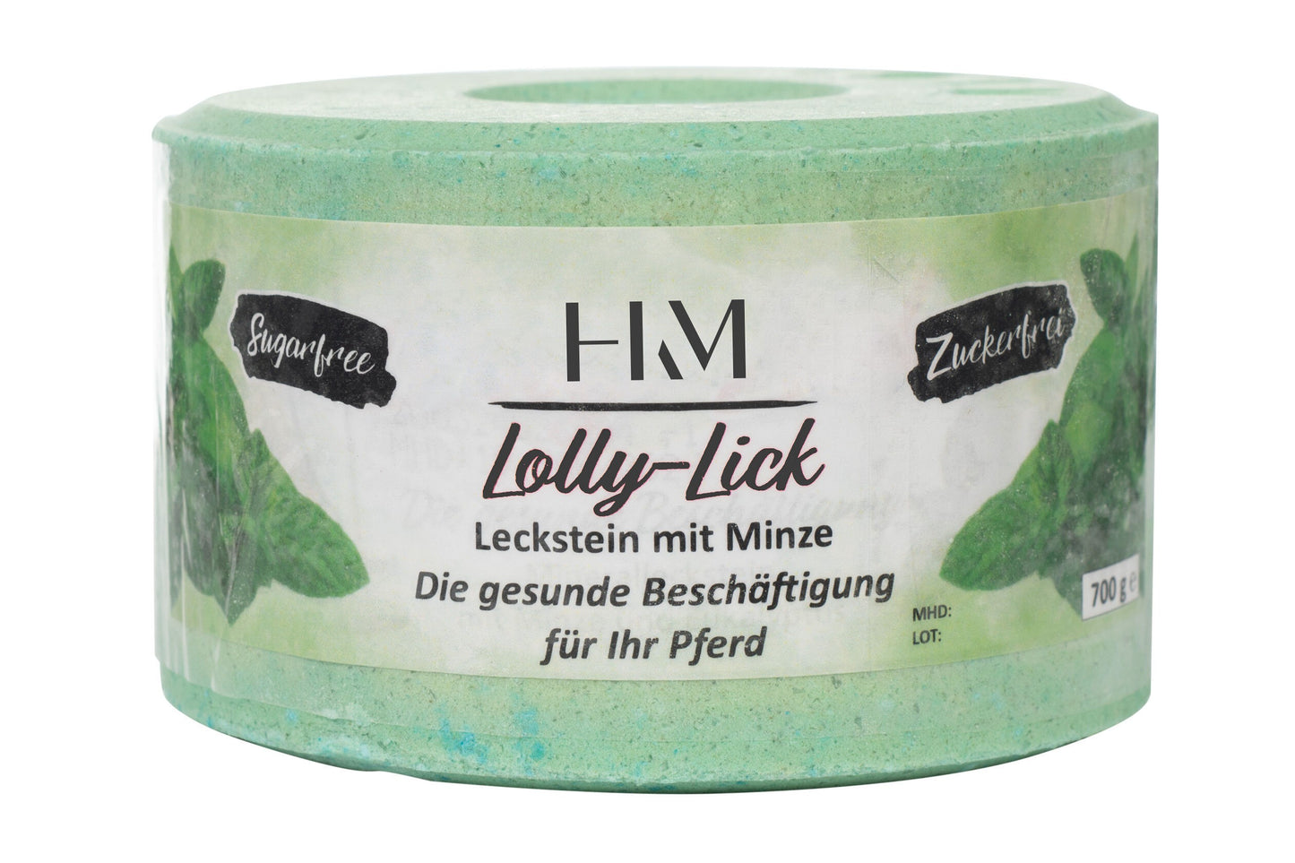 Accesorio ecuestre Piedra para lamer -Lolly Lick- Menta HKM para equitación