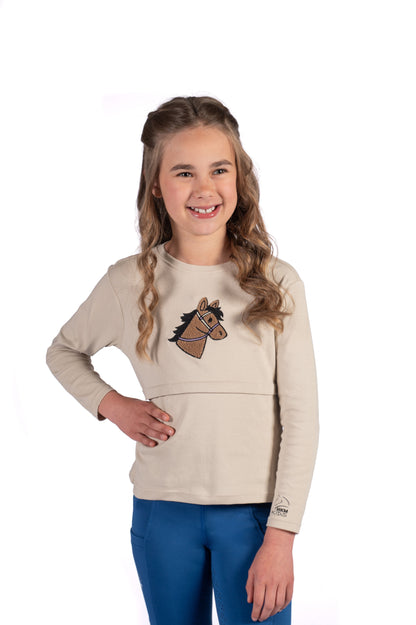 Camisetas HKM Longsleeve Shirt Mia para equitación - vista 4