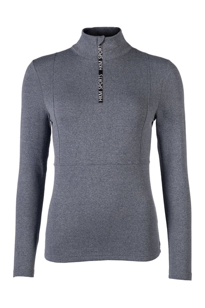 Camisetas HKM Functional Shirt Supersoft II Melange para equitación - vista 2