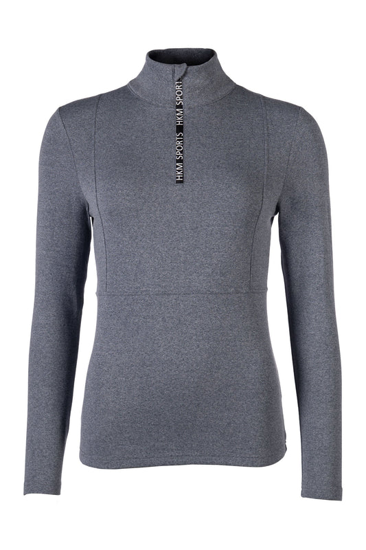 Camisetas HKM Functional Shirt Supersoft II Melange para equitación - vista 2