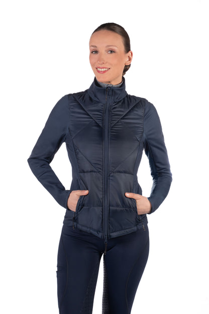 Fleece chaqueta HKM Style Jersey/Nylon chaqueta Prag II Style para equitación - vista 4