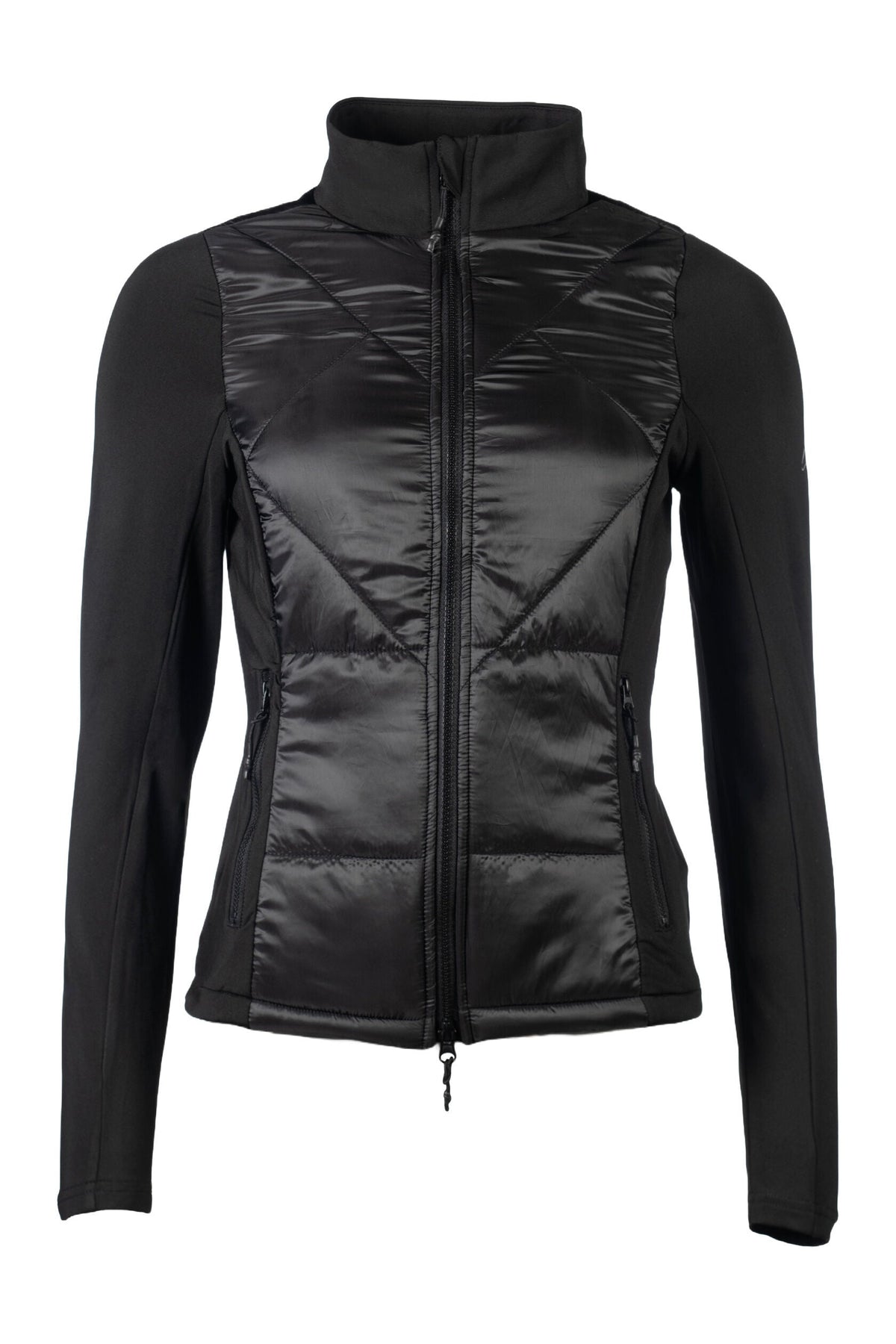 Fleece chaqueta HKM Style Jersey/Nylon chaqueta Prag II Style para equitación