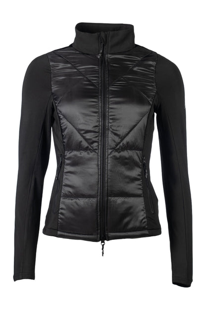 Fleece chaqueta HKM Style Jersey/Nylon chaqueta Prag II Style para equitación