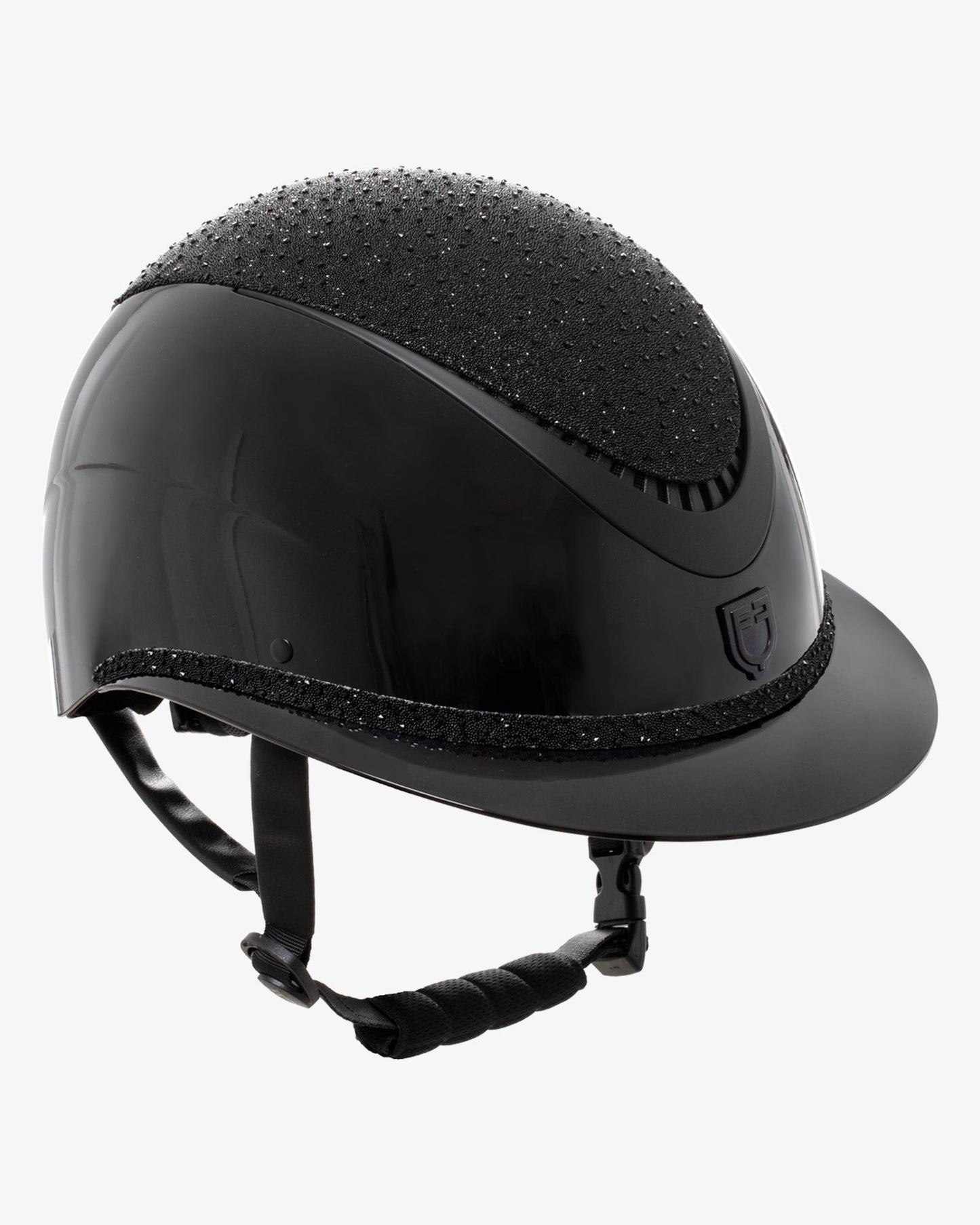 Casco Luxury (visera ancha y brillantes) – Equestro