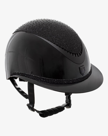 Casco Luxury (visera ancha y brillantes) – Equestro