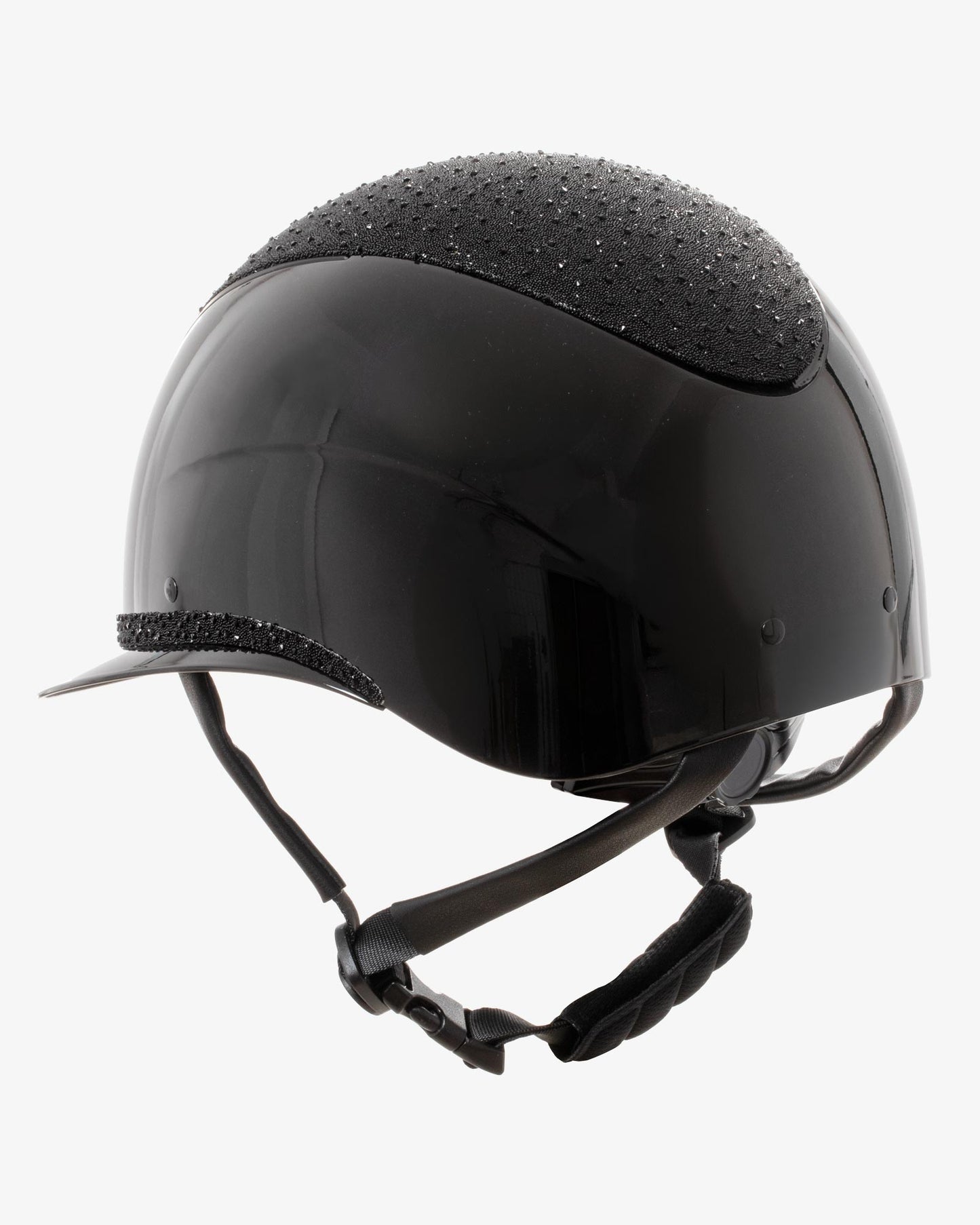 Casco Luxury (visera ancha y brillantes) – Equestro