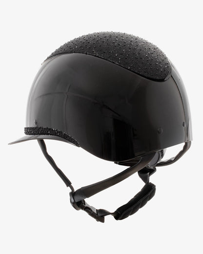 Casco Luxury (visera ancha y brillantes) – Equestro